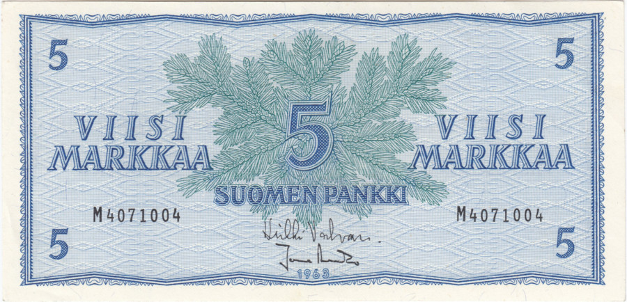 5 Markkaa 1963 M4071004